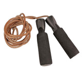 Fitness Mad 3m Pro Leather Jump Rope - Brown Image McSport Ireland