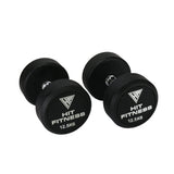 Hit Fitness Round Rubber Dumbbells | 12.5Kg