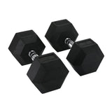 Hit Fitness Rubber Hex Dumbbells | 35Kg