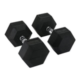 Hit Fitness Rubber Hex Dumbbells | 42.5Kg