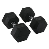 Hit Fitness Rubber Hex Dumbbells | 45Kg