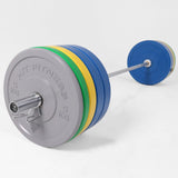 Hit Fitness 160kg Coloured Bumper Plates Performance Weight Set