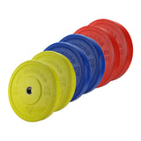 Hit Fitness 120kg Commercial Coloured Bumper Plate Set