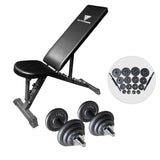 Hit Fitness 20kg Hammertone & Bench