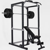 Hit Fitness Athletic Pack Plus 120kg | Rack - Bench - Black Bumper Plates