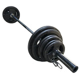 Hit Fitness Olympic Cast Iron Tri-Grip Set | 100kg 7ft Bar