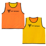 Hit Sport Reversible Training Bibs (Yellow/Orange) | Set of 10 - Front