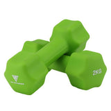 Hit Fitness Neoprene Studio Dumbbells | 2kg Pair