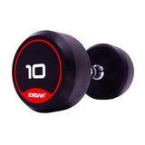 Jordan Fitness Classic Rubber Dumbbells 10kg Image McSport Ireland