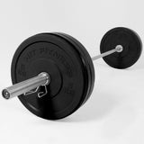 Hit Fitness 80kg Black Bumper Plates Core Weight Set