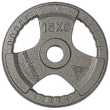 Olympic Cast Iron Tri-Grip Disc | 15kg Image McSport Ireland