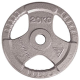 Olympic Cast Iron Tri-Grip Disc | 20kg Image McSport Ireland