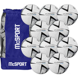 Precision Training Fusion Lite Football (370g) | 10 Pack + Bag