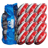 Rhino Cyclone Red Training Ball 12 Pack with Carry Bag | Size 4 Image McSport Ireland