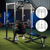 Supreme Power Rack Bundle | F100, Attachment, Bench, Bar & Weights